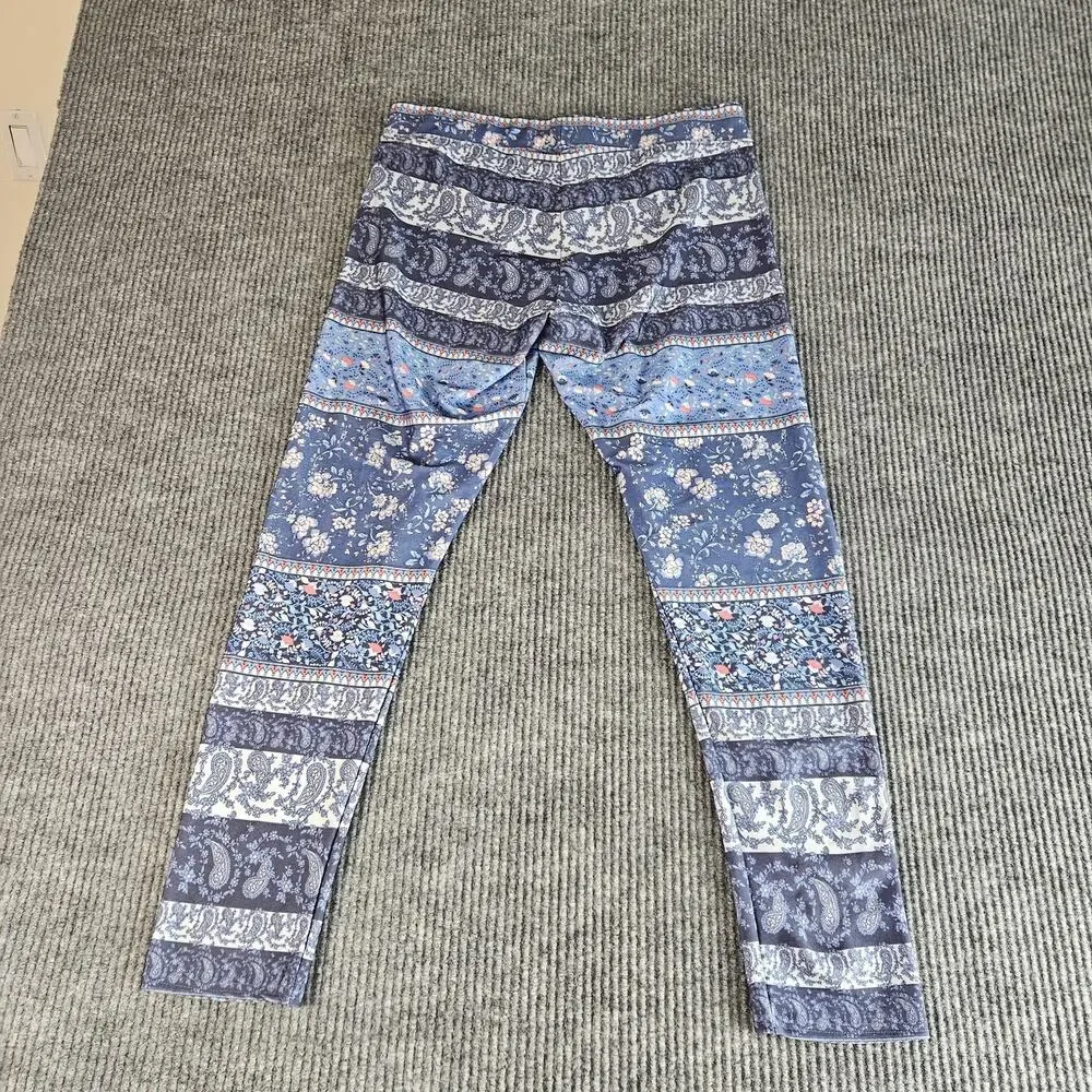 American‎ Eagle Outfitters Leggings Womens Large High Rise Paisley Floral Print